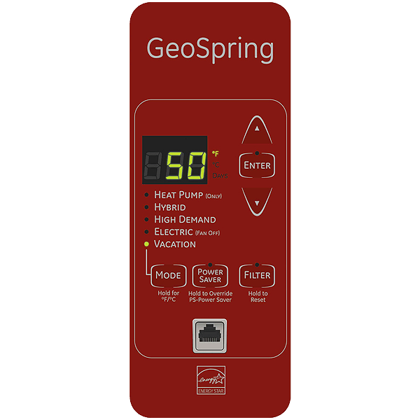 GE Geospring 50-Gallon 10-Year Hybrid Heat Pump Water Heater ENERGY STAR - Image 2