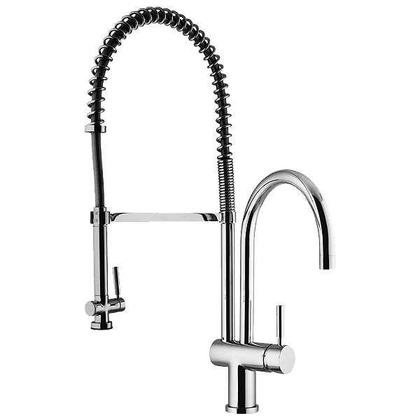 Vigo Two Handle Widespread Pull-Out Spray Bar Faucet with Soap Dispenser